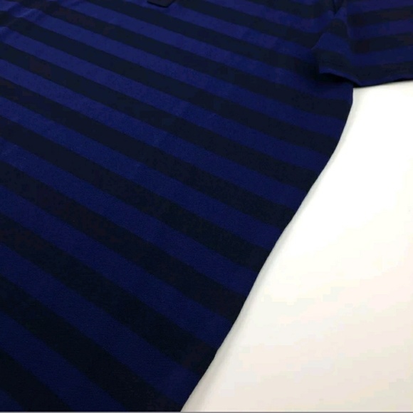 Greyson XL Blue Striped Polo Shirt - Picture 4 of 7